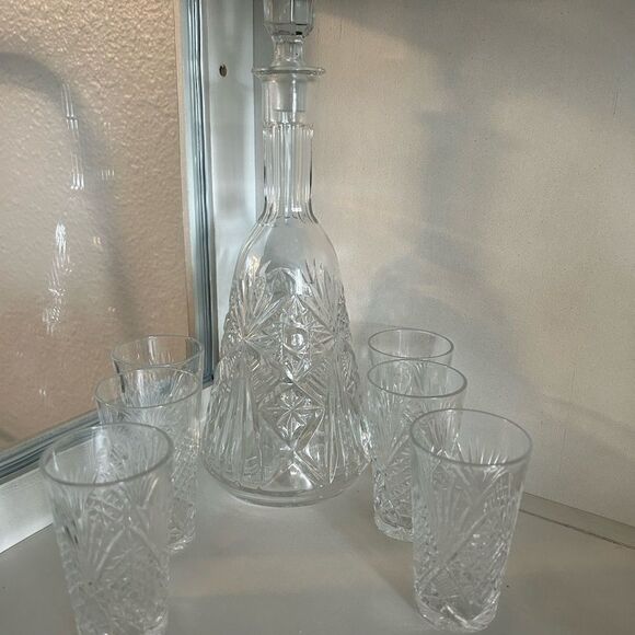 Crystal Double Old Fashioned Glassware set - Vintage - Picture 2 of 2